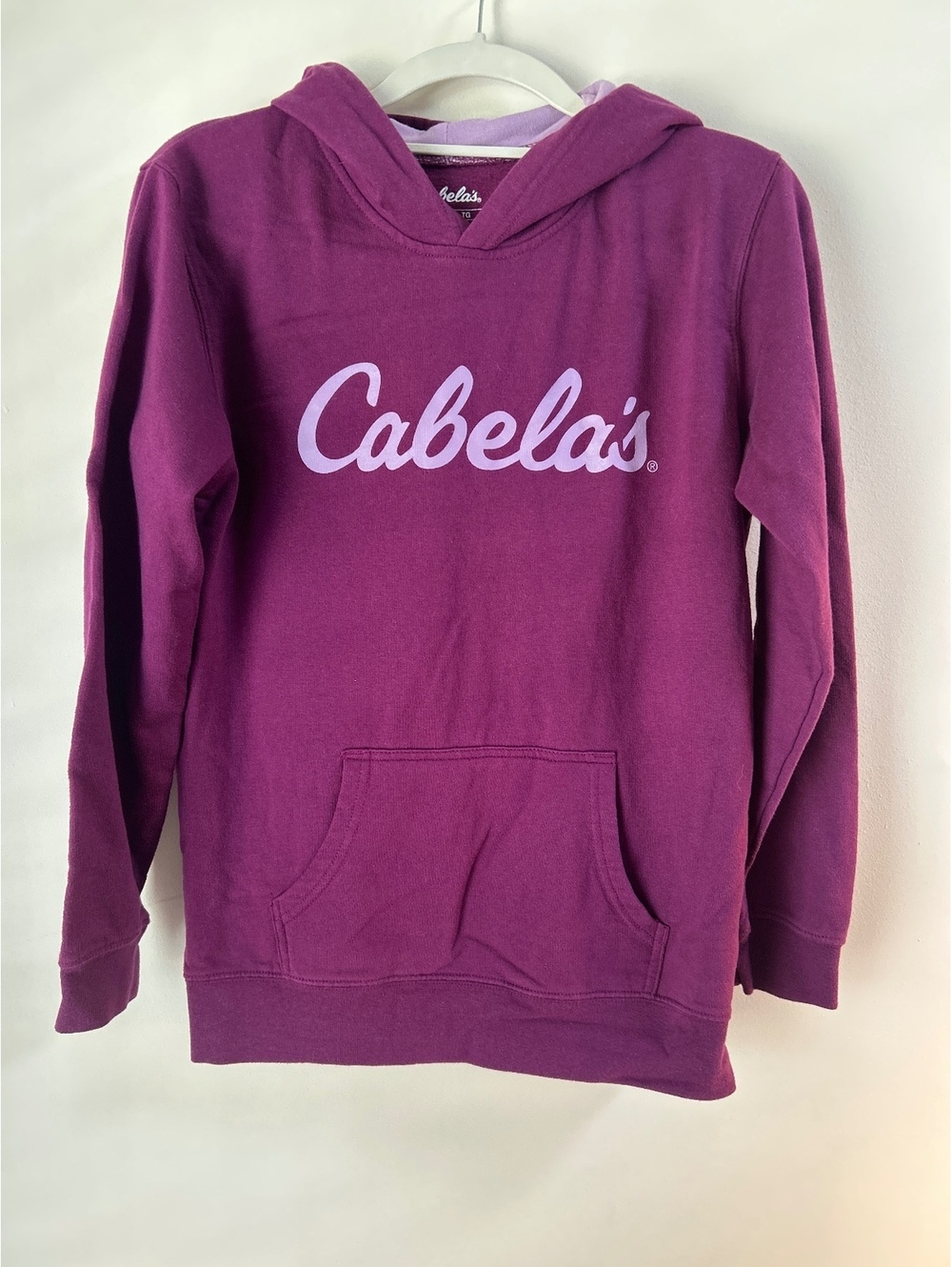 Cabela's Youth Purple Hoodie Sweatshirt XL